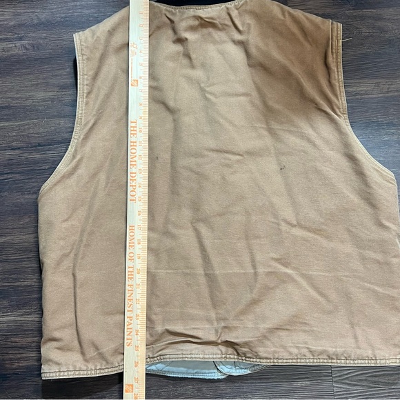 Bulwark Protective Work Vest Brown Canvas Snap Lined Flame Resistant Sz.XL RG. - Picture 3 of 9